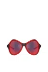 Diesel Cat-eye Style Sunglasses In Red