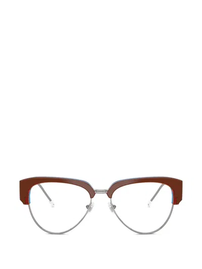 Diesel Cat-eye Frame Glasses In Brown
