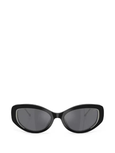 Diesel Cat-eye Frame Sunglasses In Black