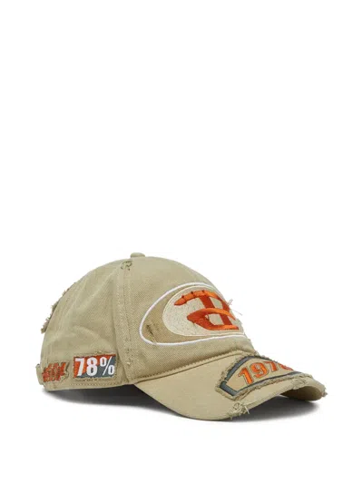 Diesel C-braff Baseball Cap In Brown