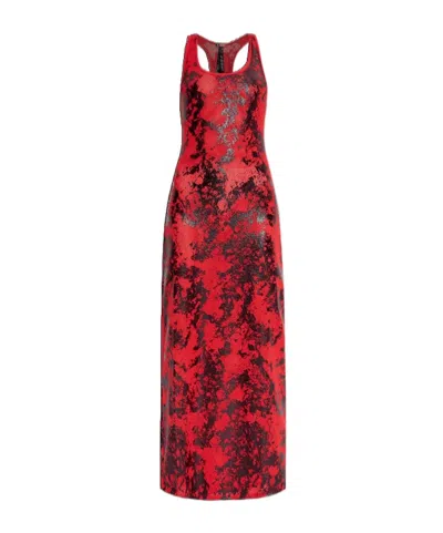 Diesel C-finishnet Maxi Dress In Red