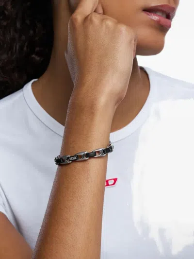 Diesel Chain-link Bracelet In Black