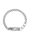 Diesel Chain-link Pavé Bracelet In Metallic