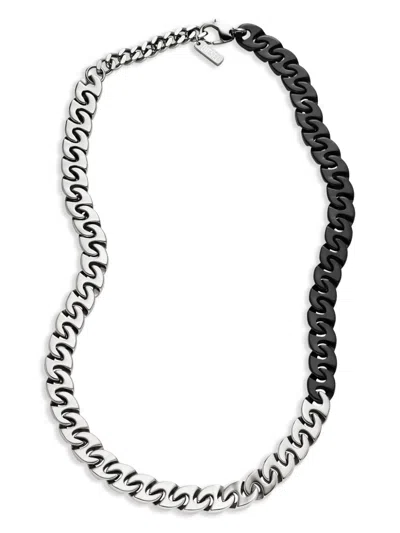 Diesel Chain Necklace In Silver