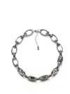 Diesel Chain-link Necklace In Silver