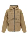 Diesel S-zat Sweat-shirt Puffer Jackets Beige In Brown