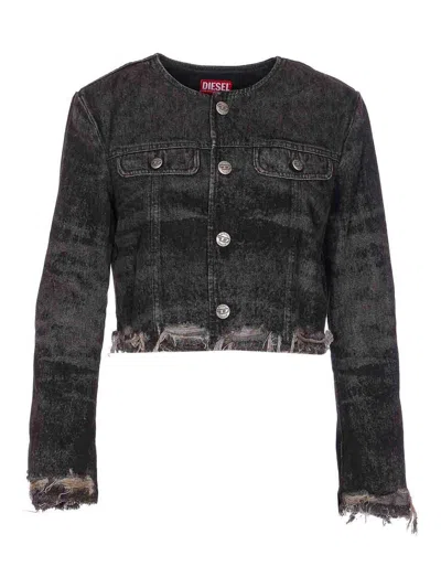 DIESEL DE-GRAFFY-FSH DENIM JACKET