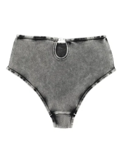 Diesel Ribbed Charli Brief In Black