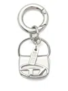 Diesel Charm-1dr Logo Keyring In Silver
