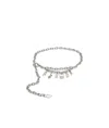 Diesel Charm Chain Belt In Silver