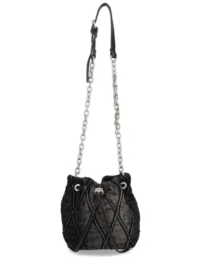 Diesel Charm-d Bucket S Bag In Black