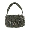 Diesel Charm D Medium Shoulder Bag - Cotton - Blue In Blue