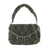 Diesel Charm D Medium Shoulder Bag - Cotton - Blue In Blue