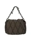 Diesel Charm-d S-bag On A Small Shoulder In Verde