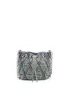 Diesel Charm-d S-mini Bucket Bag In Argyle Quilted Denim