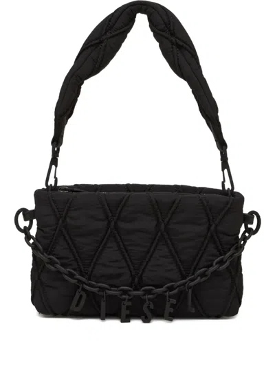 Diesel Charm-d Schultertasche In Black