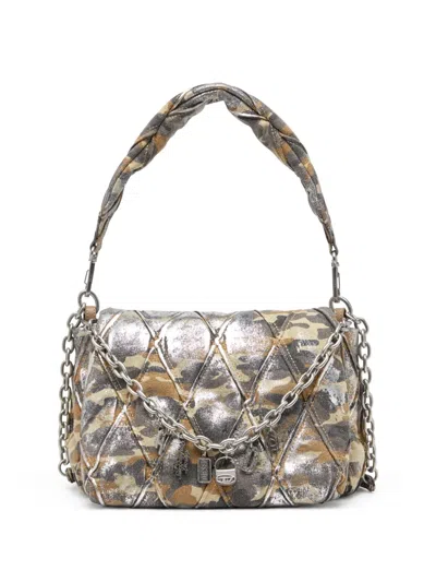 Diesel Charm-d Shoulder Bag In Brown