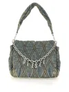 Diesel "charm-d" Shoulder Bag In Gray