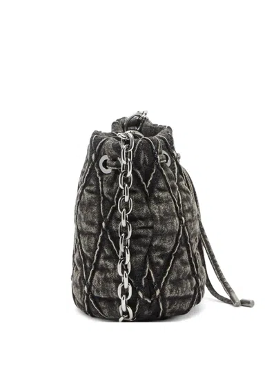 Diesel Charm-d Small Purse -  - Cotton - Grey In Gray