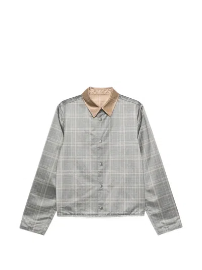 Diesel Reversible Casual Jacket In Gray