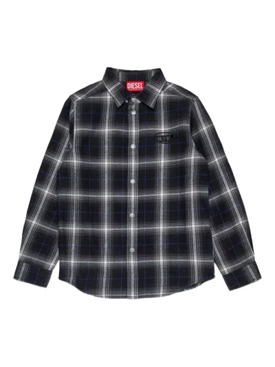 DIESEL CHECKED COTTON SHIRT DIESEL