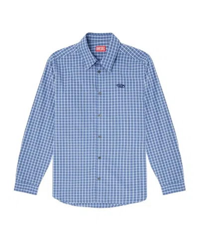 Diesel Checked Shirt With Oval D Embroidery