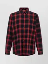 Diesel S-simply-check-hgbt Shirt And Blouse Black In Red