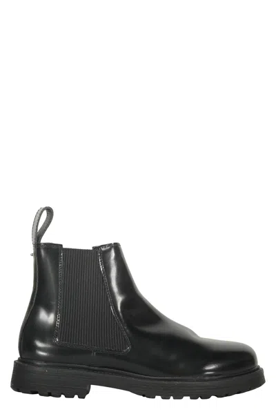 Diesel Chelsea Boots In Leather In Black