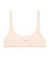 Diesel Chelsea-utlt Logo Cut-out Sports Bra In Pink