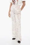 Shop Diesel Chenille P-neny Joggers With Flared Leg In Beige