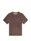 Diesel Chenille T-shirt With Shield Patch In Brown