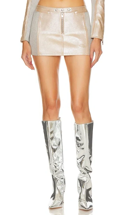 Diesel Chiku Skirt In Silver