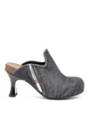 Diesel D-woodstock W 80mm Denim Mules In Black