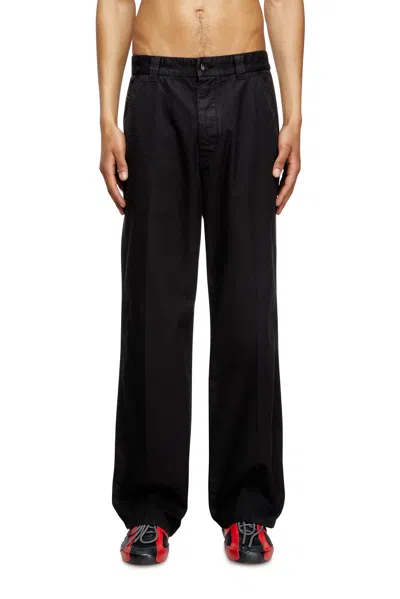 Diesel Chino Pants In Black