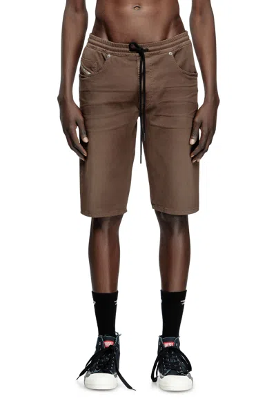 Diesel Chino Shorts In Jogg Jeans In Brown