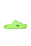 Diesel Chuncky D Branded Slide Slippers In Green