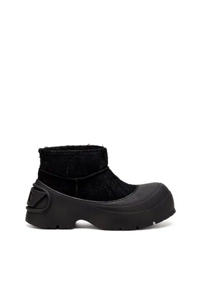 DIESEL D-DONALD-CHUNKY ANKLE BOOT WITH LUG SOLE