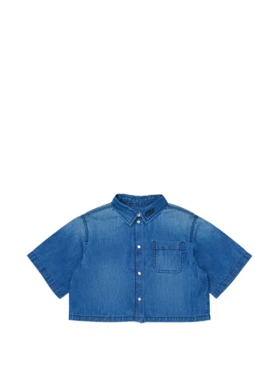 Diesel Kids' Cinnix Shirt In Blue