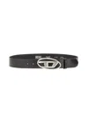 Diesel Belt With Oval D Buckle In Black