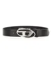 Diesel Belt With Oval D Buckle In Black