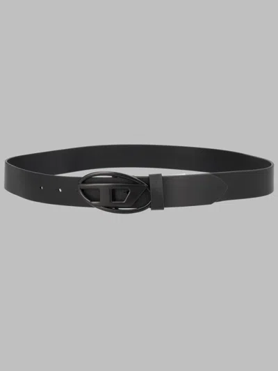 Diesel Cintura Con Logo In Black