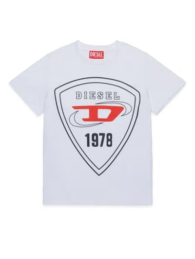 Diesel Kids' Claire T-shirt In White