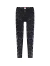 Diesel Claire-utlt Lace Leggings In Black