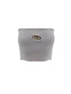 Diesel Strapless Top M In Grey