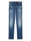 Diesel Classic Straight-leg Jeans With Medium Blue Wash In Blue