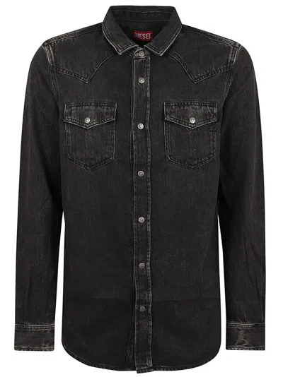 Diesel Classic Western-inspired Black Shirt