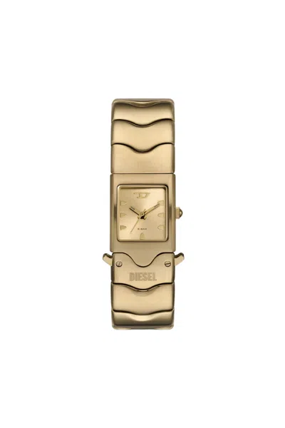 Diesel Closer Stainless Steel Watch In Oro