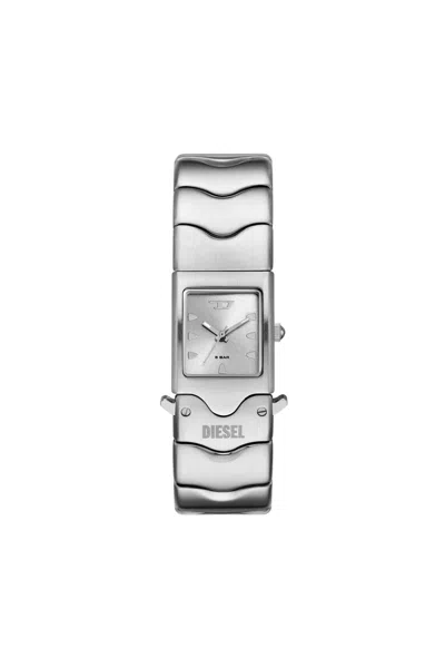 Diesel Closer Stainless Steel Watch In Silver