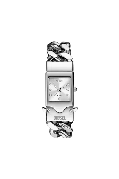 Diesel Closer Stainless Steel Watch In Silver