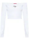 Diesel Max Mara Wool Blend Clothing Jackets In White